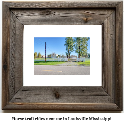 horse trail rides near me in Louisville, Mississippi